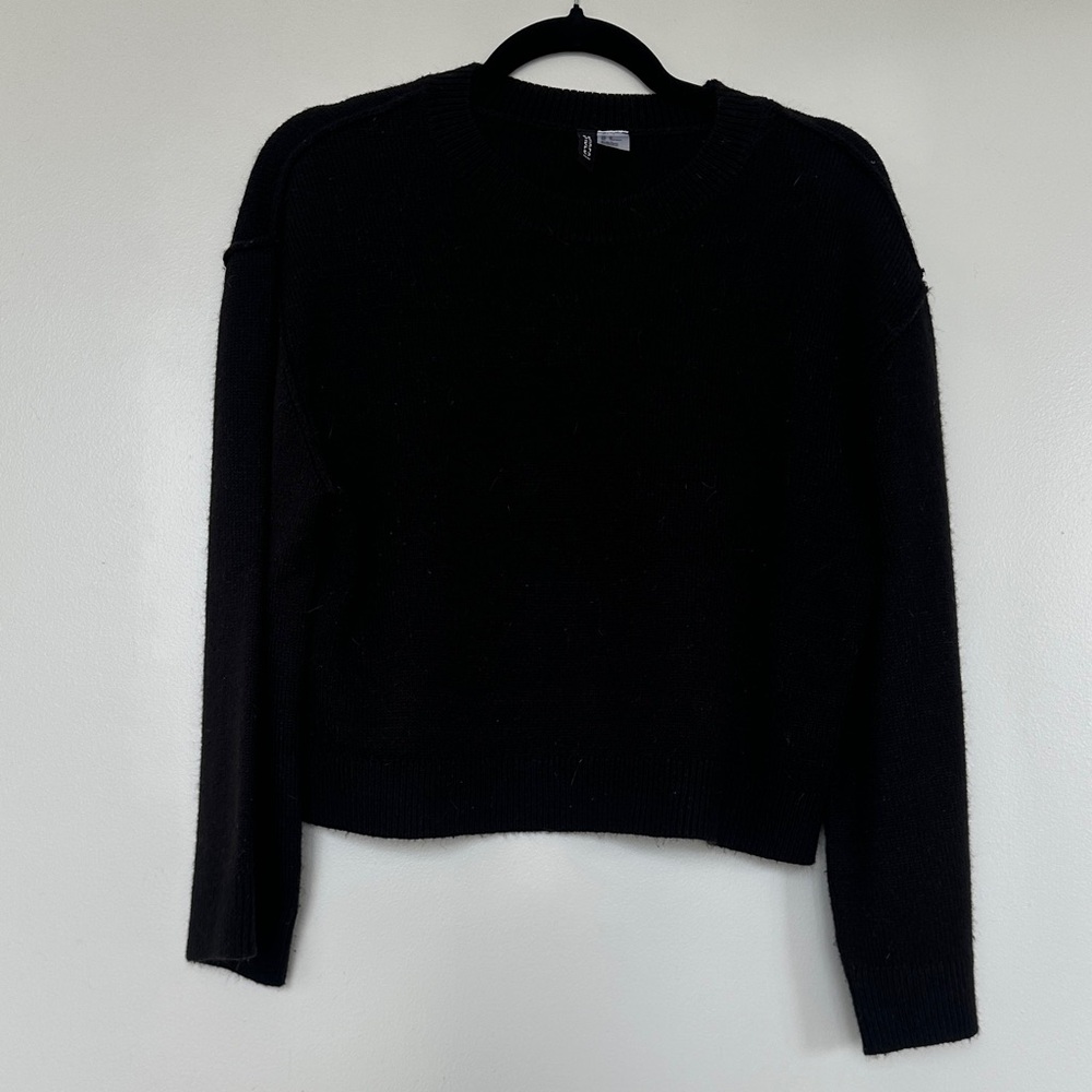 H&M Divided Black Knit Top